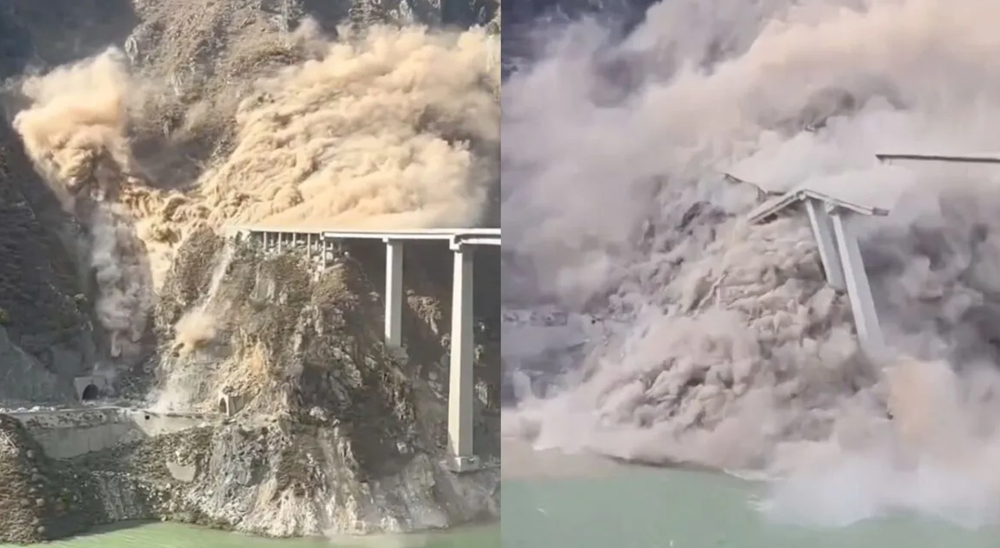 Sập cầu vượt mới khánh thành khiến lượng lớn bê tông và thép đổ ập xuống sông, cơ quan chức năng lập tức vào cuộc điều tra - ảnh 2