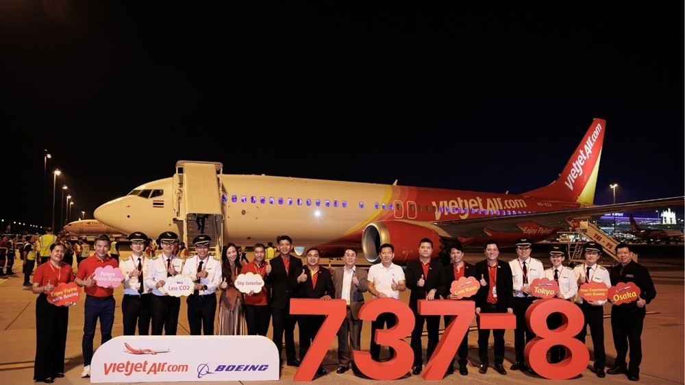 VietJet Thái Lan tiếp nhận máy bay Boeing 737 đầu tiên, đánh dấu bước đột phá 32 tỷ USD mở rộng thị phần ở châu Á - ảnh 1