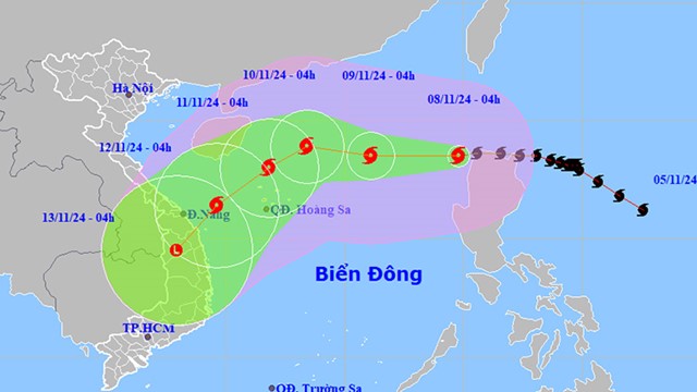 Bão số 7 tiến thẳng biển Đông, diễn biến phức tạp, 3 sân bay ảnh hưởng trực tiếp 