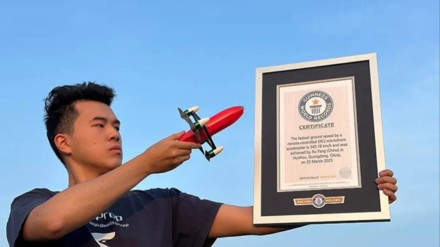 Láng giềng Việt Nam chế tạo thành công máy bay không người lái siêu nhẹ, nặng chưa đến 250gram nhưng đạt tốc độ gần 360km/giờ