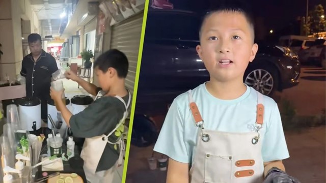 Cậu bé 11 tuổi kiếm hơn 14 triệu đồng/tháng nhờ bán trà sữa ‘cho vui’