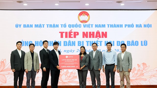 Tập đoàn LOTTE ủng hộ 3 tỷ đồng chung tay khắc phục hậu quả bão số 3 tại Việt Nam