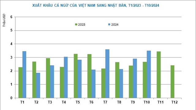 Xuất khẩu cá ngừ Việt Nam sang Nhật Bản tăng 31% trong tháng 10/2024