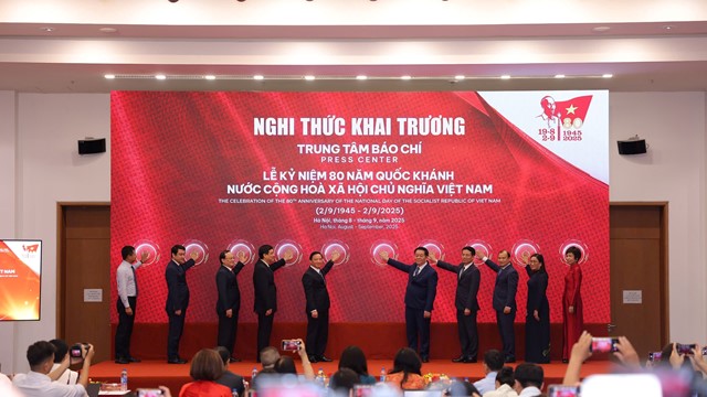Ra mắt Trung tâm Báo chí phục vụ lễ kỷ niệm 80 năm Quốc khánh 2/9