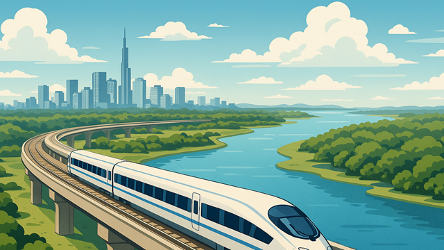 Vingroup hé lộ kế hoạch xây dựng tuyến đường sắt cao tốc 10 tỷ đô kết nối TP.HCM - Cần Giờ trong 12 phút