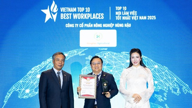 HungHau Agricultural lập "cú đúp" giải thưởng: Top 10 nơi làm việc tốt nhất & Top 500 nhà tuyển dụng hàng đầu Việt Nam 2025