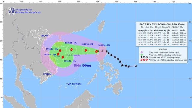 Thủ tướng ra công điện yêu cầu 11 tỉnh thành, 8 bộ chủ động ứng phó bão số 6