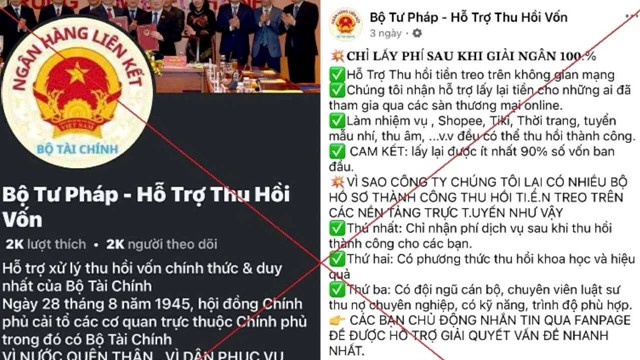 Cảnh báo lừa đảo liên quan Bộ Tư pháp