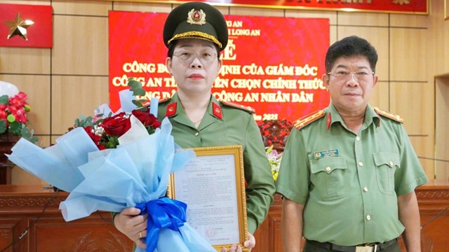 Chính thức tuyển em gái trung tá CSGT hy sinh khi bắt ô tô ma túy vào lực lượng công an