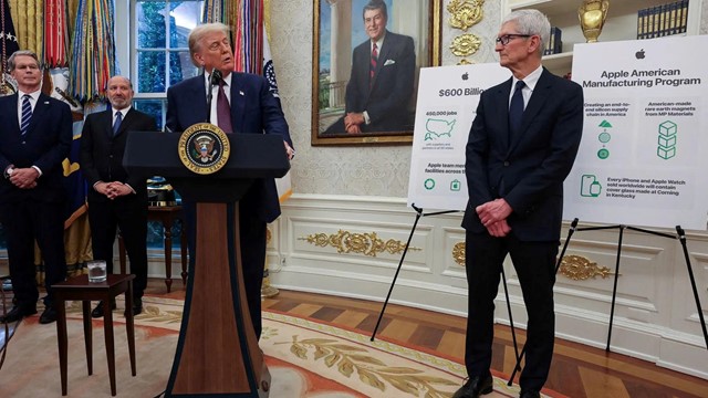 Apple dốc 100 tỷ USD ‘tránh bão thuế’ giữa làn sóng trừng phạt các công ty chip