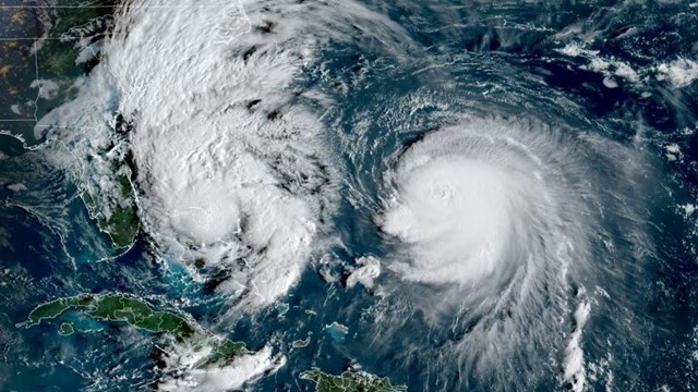 Lý giải hiện tượng hiếm có khi hai cơn bão tạo thành 'vòng tròn âm dương'