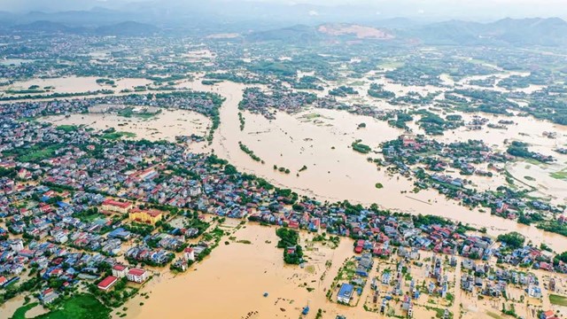 Lũ kỷ lục tại Thái Nguyên, vượt bão lịch sử Yagi