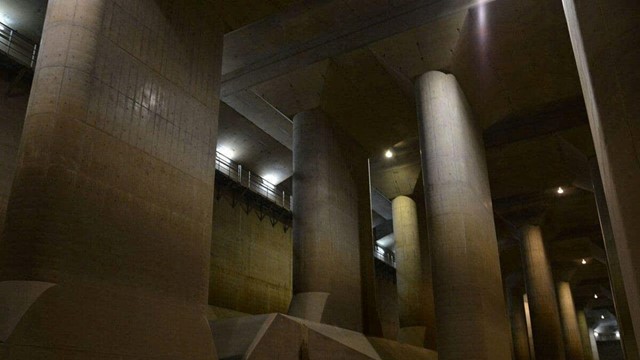 'Cung điện' sâu 50m dưới lòng đất, xả 200.000 lít nước mỗi giây giúp Tokyo chống ngập
