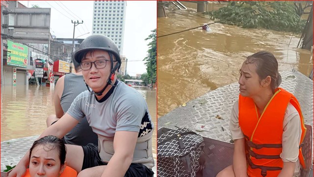 Đội cứu trợ lũ lụt ở Thái Nguyên: Dầm mình hàng chục tiếng trong nước, không khuất phục trước lũ dữ