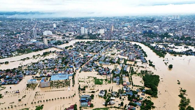 Lũ trên sông Cầu Thái Nguyên cao hơn đỉnh lũ lịch sử 1m