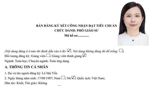 Nữ ứng viên phó giáo sư Toán học trẻ nhất cả nước: 26 tuổi nhận bằng tiến sĩ tại Pháp, sở hữu thành tích xuất sắc