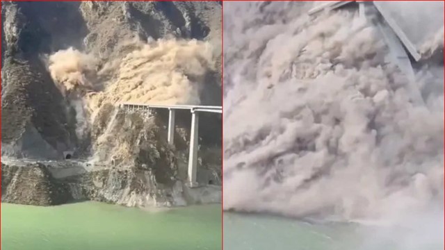 'Cầu vượt trên mây' đổ sập chỉ sau 10 tháng thông xe: Phong tỏa khẩn cấp hiện trường, giao thông ách tắc nghiêm trọng