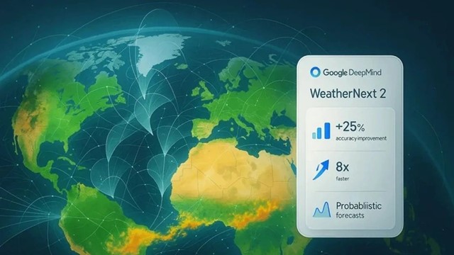 Công cụ dự báo thời tiết nhanh hơn 8 lần, độ chính xác vượt trội 99,9% so với phiên bản cũ