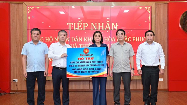 Tập đoàn của ông Phạm Nhật Vượng hỗ trợ tỉnh Khánh Hòa 100 tỷ đồng