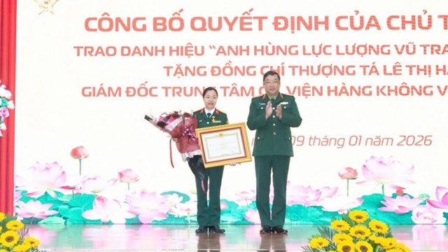 Chính thức phong tặng Anh hùng Lực lượng vũ trang nhân dân cho nữ Thượng tá nghiên cứu tên lửa của Viettel