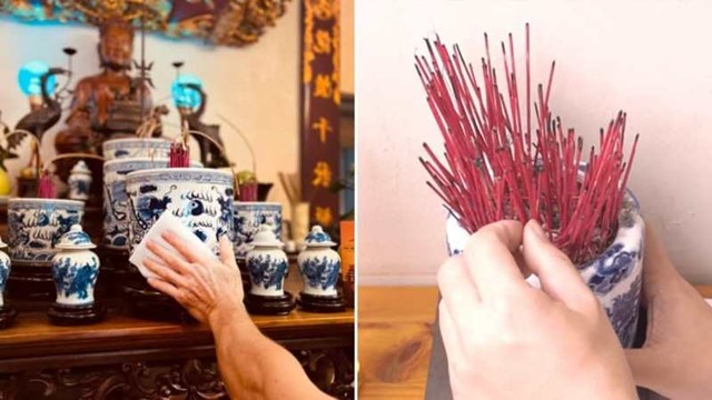 Ngày, giờ đẹp để bao sái ban thờ và rút tỉa chân nhang giúp rước lộc vào nhà