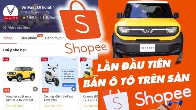 Lần đầu tiên tại Việt Nam, ô tô bán trên Shopee, tỷ lệ chốt đơn kỷ lục 