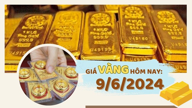 Giá vàng hôm nay 9/6: Vàng nhẫn giảm cả triệu đồng, thấp nhất kể từ đầu tháng 4