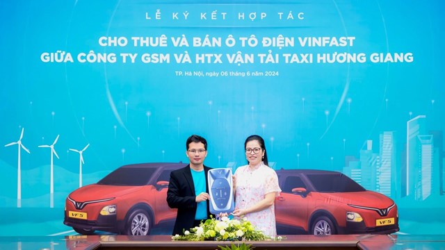 Mở rộng hoạt động taxi điện Xanh SM tại Bắc Giang, Cà Mau
