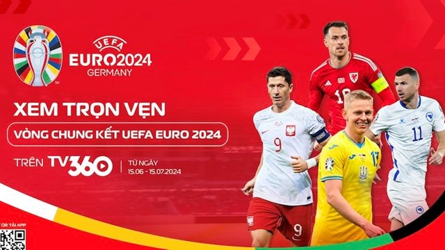 Khán giả Việt Nam được xem miễn phí vòng chung kết EURO 2024