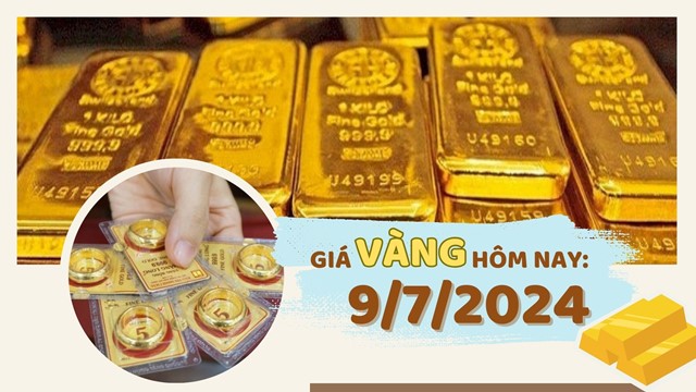 Giá vàng hôm nay 9/7: Vàng nhẫn giảm nửa triệu đồng/lượng sau khi tăng sát nút vàng miếng