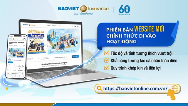 Bảo hiểm Bảo Việt “khoác áo mới” cho website