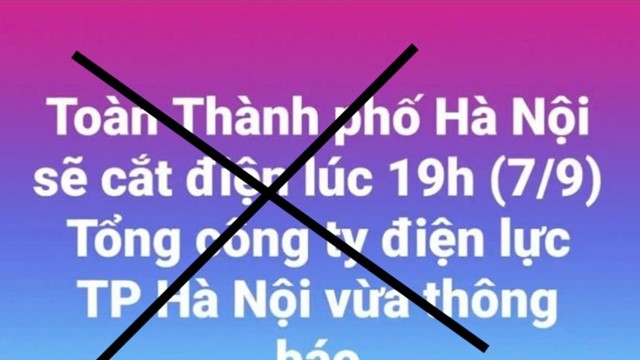 EVN khẳng định “Hà Nội cắt điện do bão số Yagi” là thông tin thất thiệt