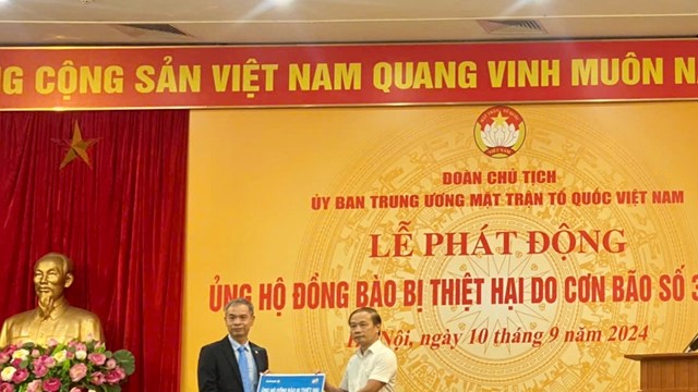 Bảo Việt ủng hộ 5 tỷ đồng gửi đến đồng bào bị thiệt hại do bão số 3 gây ra