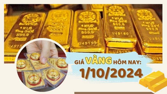 Giá vàng hôm nay 1/10: Vàng tăng mạnh nhất kể từ 1/2016