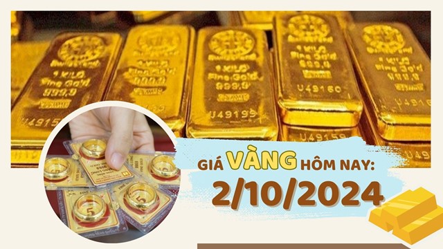Giá vàng hôm nay 2/10: Vàng nhẫn rời đỉnh, vàng miếng tăng mạnh, chạm mốc 84 triệu đồng/lượng