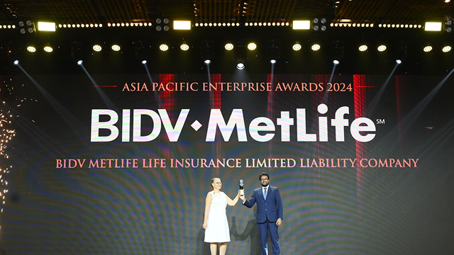 BIDV MetLife đạt giải thưởng Doanh nghiệp xuất sắc Châu Á lần thứ 5 liên tiếp