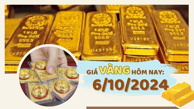 Giá vàng hôm nay 6/10: Chuyên gia dự báo, vàng có thể chạm mốc 3.000 USD/ounce từ nay đến cuối năm
