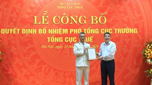 Tổng cục Thuế có thêm tân Phó Tổng cục trưởng