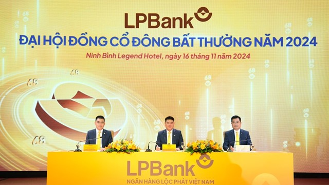 LPBank phát hành cổ phiếu trả cổ tức tỷ lệ 16,8% và bầu bổ sung thành viên HĐQT tại ĐHĐCĐ bất thường năm 2024