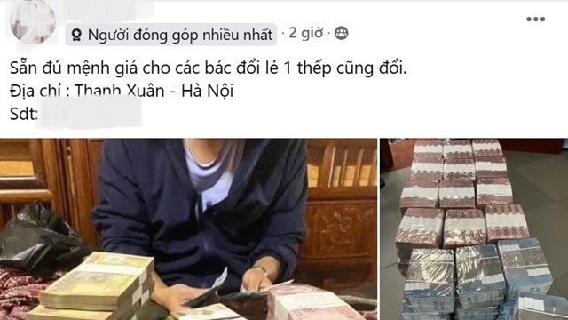 Cẩn trọng khi đổi tiền lẻ dịp Tết Nguyên đán 2025 để tránh vi phạm pháp luật