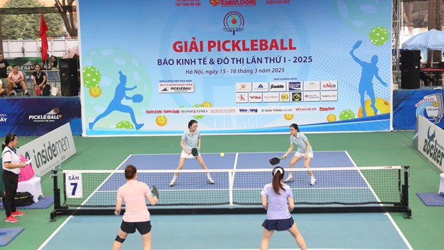 Các vận động viên ấn tượng với Giải “Pickleball Báo Kinh tế&Đô thị lần thứ I-2025”