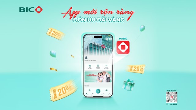 BIC ra mắt ứng dụng bảo hiểm số MyBIC với giao diện mới, nhiều ưu đãi hấp dẫn