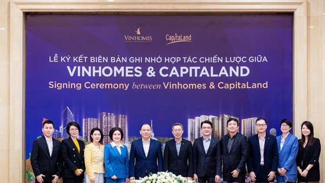 Vinhomes và Capitaland Development hợp tác chiến lược toàn diện trong lĩnh vực bất động sản 