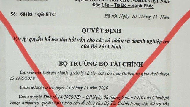 Cảnh báo: Mạo danh Bộ Tài chính để lừa đảo "thu hồi tiền bị mất"
