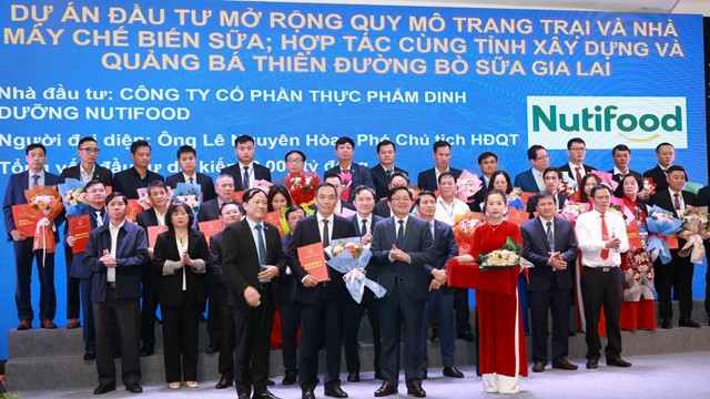 Nutifood tăng đầu tư thêm 6.000 tỷ đồng mở rộng trang trại và nhà máy tại Gia Lai