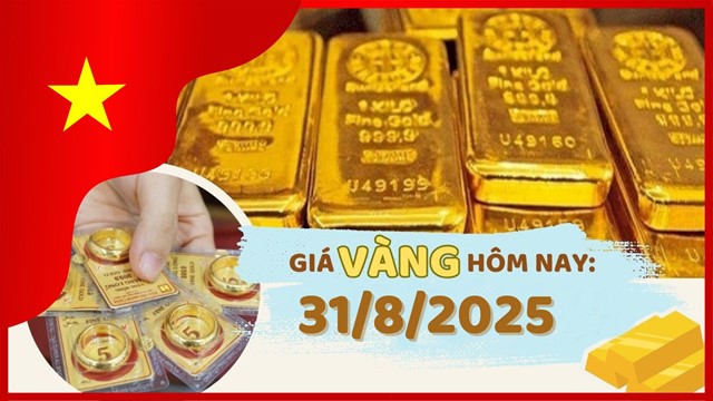 Giá vàng hôm nay 31/8: Tăng sốc, vượt mốc 130 triệu đồng/lượng