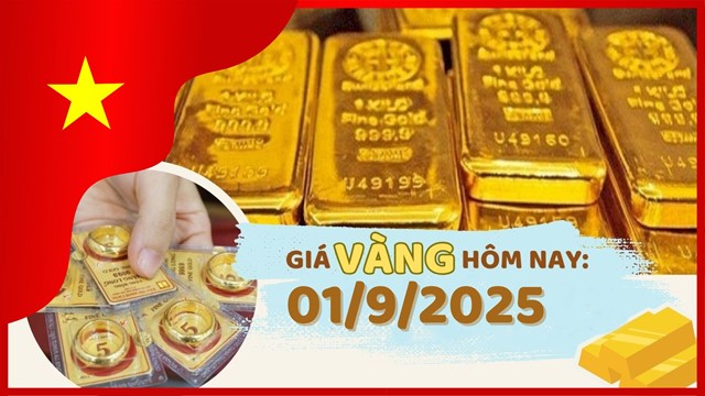 Giá vàng hôm nay 1/9: SJC vượt 130 triệu đồng/lượng
