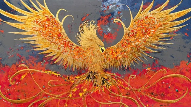 “Tái Sinh”: 19 bức sơn mài đánh dấu chặng đường mới của Họa sỹ Hùng Rô 