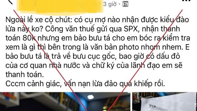 Mạo danh cơ quan Thuế, gửi phong bì giả để trục lợi