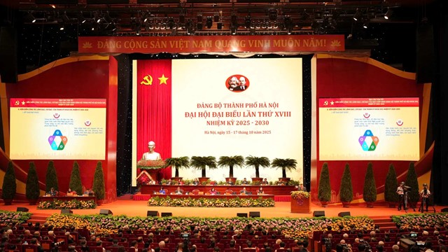 Chiều nay (16/10), bầu Ban Chấp hành Đảng bộ TP Hà Nội khóa XVIII, nhiệm kỳ 2025-2030